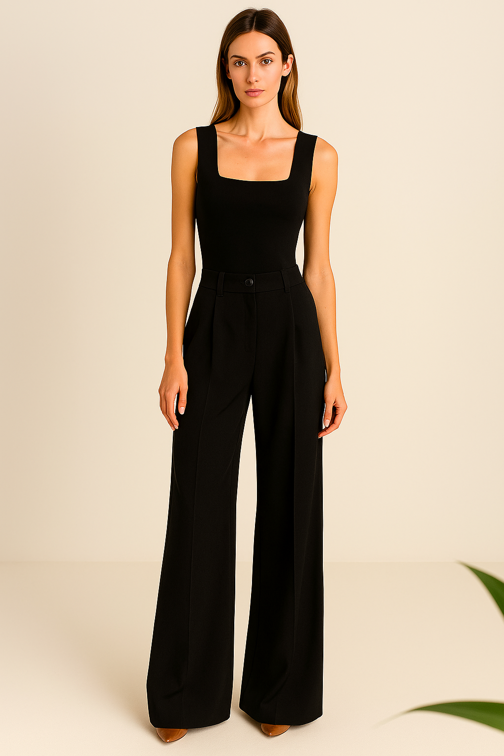 Body Feminino Regata Ampla Decote Quadrado - Jade
