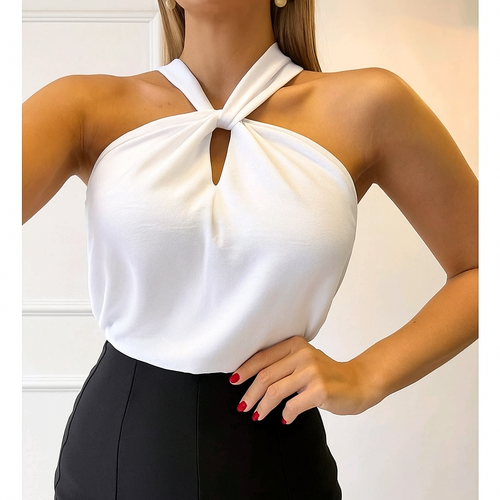 Blusa Feminina Alça Fina Cruzada na Frente - Mila