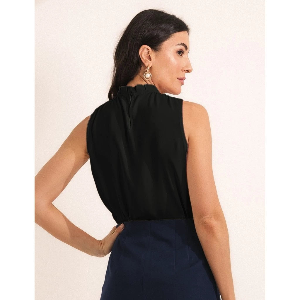 Blusa Feminina Casual Elegante Manga Cavada -  Fernanda