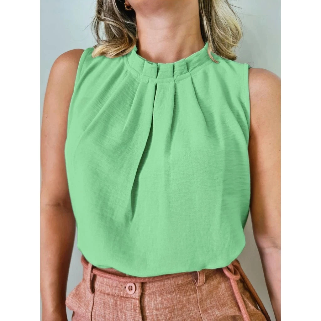 Blusa Feminina Casual Elegante Manga Cavada -  Fernanda
