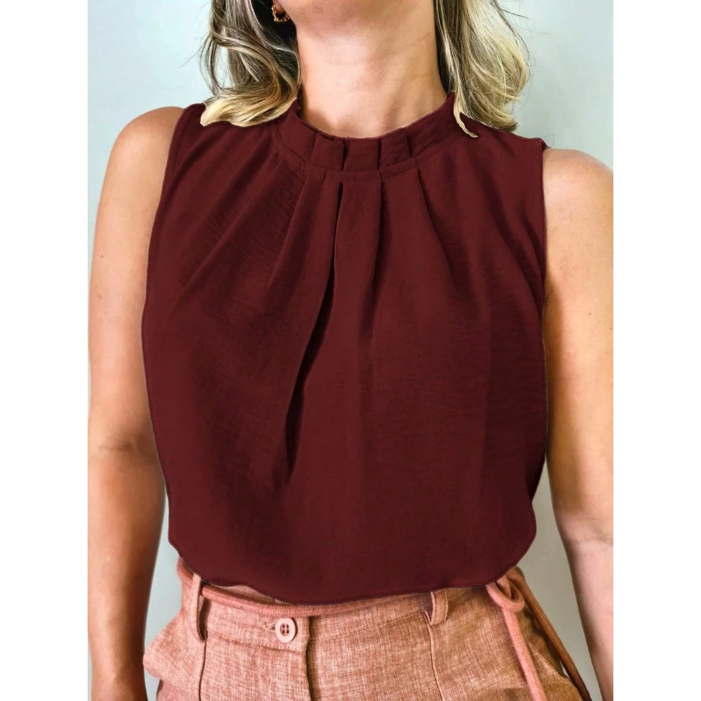 Blusa Feminina Casual Elegante Manga Cavada -  Fernanda